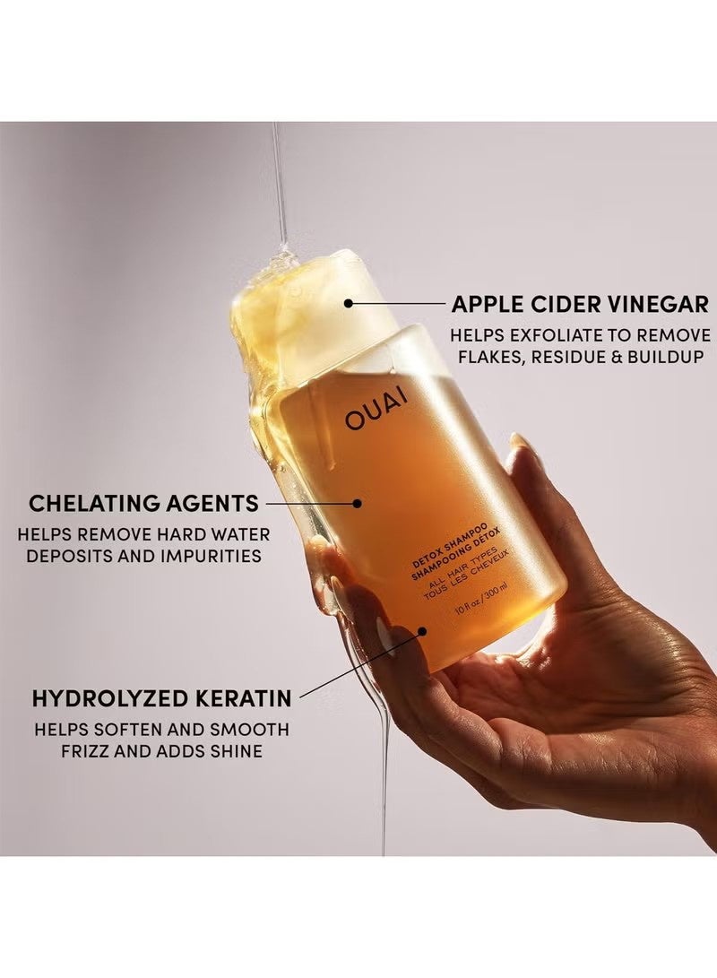 Ouai Detox Shampoo. Clarifying Cleanse for Dirt, Oil, Product and Hard Water Buildup. Get Back to Super Clean, Soft and Refreshed Locks. Free from Parabens, Sulphates and Phthalates (300ml) - Image 5